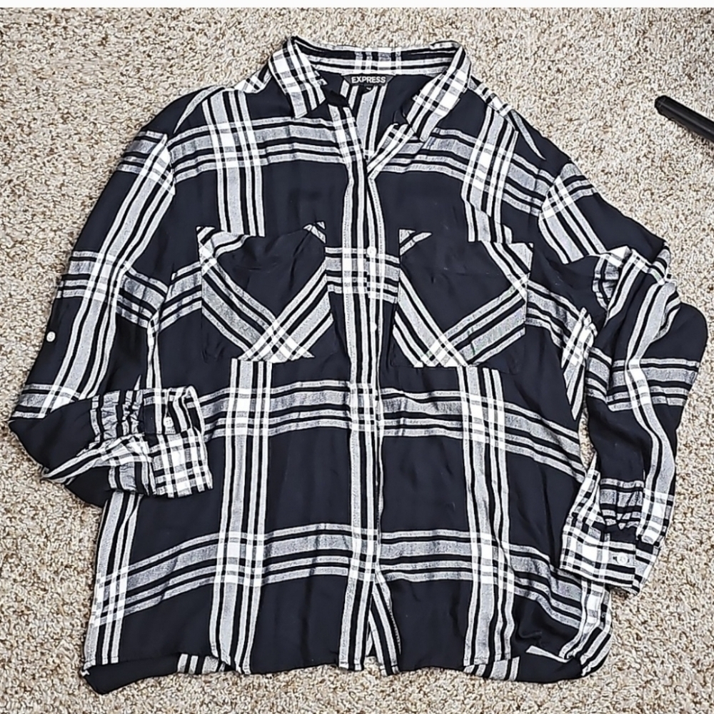 Express Button Down Top